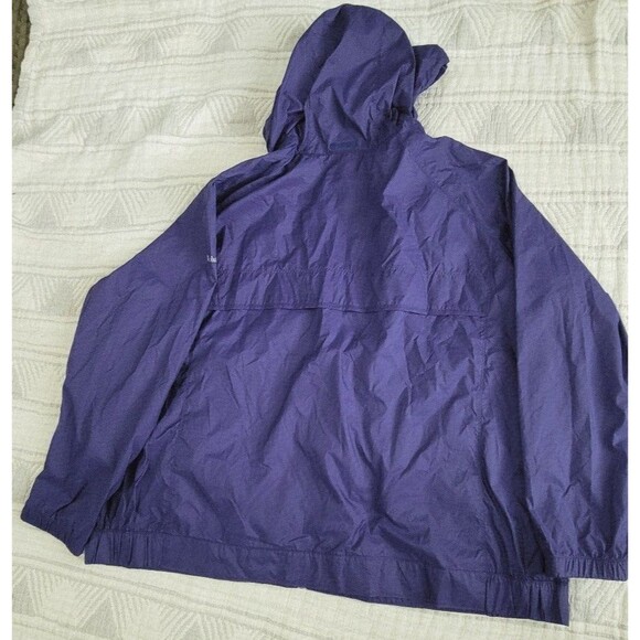 Columbia Women’s Windbreaker Jacket 3X – Blue Zip Up with Tuckaway Hood - Picture 4 of 4